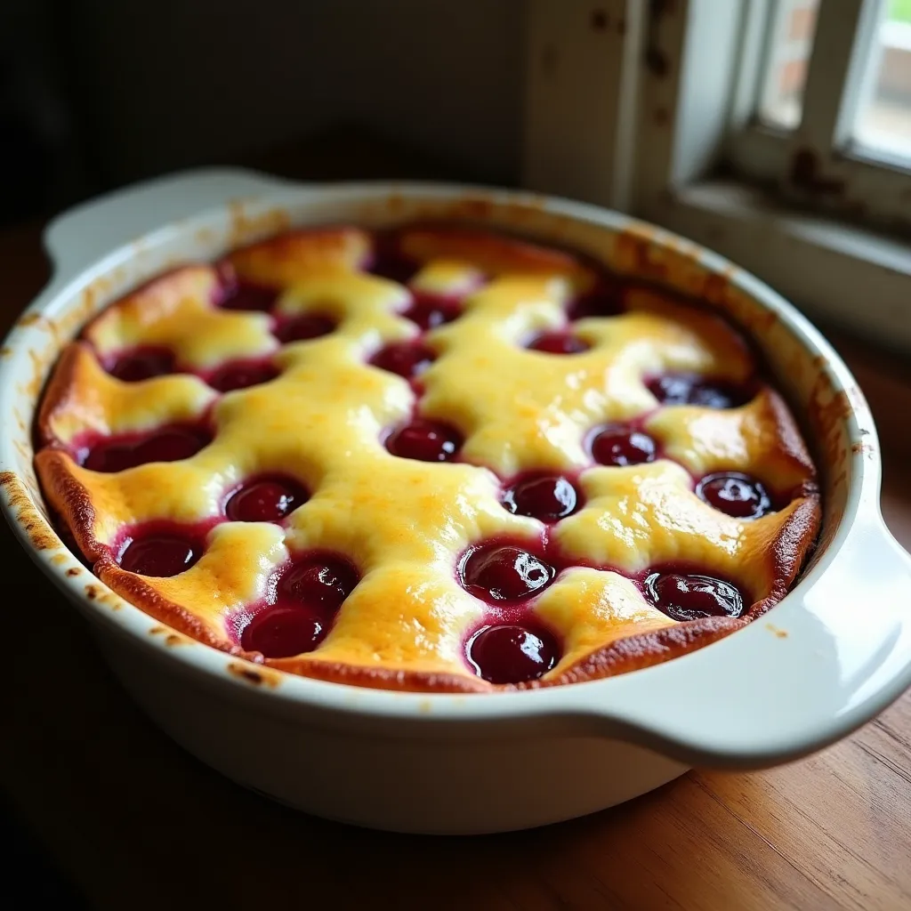 Clafoutis aux cerises fraîches